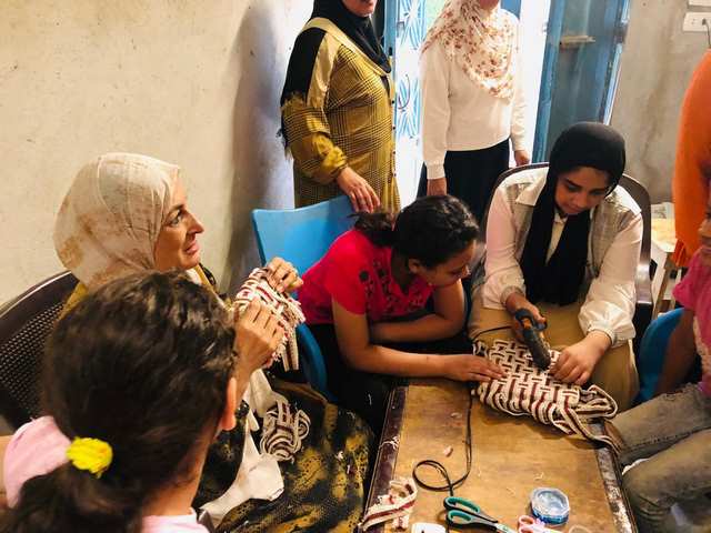 ورش فنية ضمن الأسبوع الثقافي للمرأة بالمنيا 