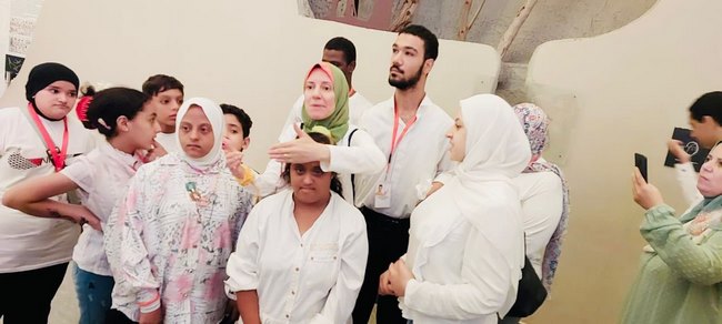  قصور الثقافة تنظم جولة تثقيفية لذوي الهمم بالمتحف القومي للحضارة المصرية
