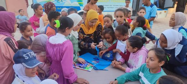 أنشطة فنية وثقافية في ختام قافلة قصور الثقافة بقرية الجنابهة بالبحيرة