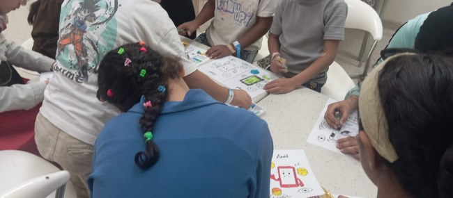 أتوبيس الفن الجميل يواصل جولاته للأطفال بمستشفى 57357 