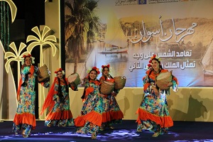 في يومه الثاني.. لوحات فنية من التراث في عروض فرقتي كفر الشيخ والعريش بمهرجان تعامد الشمس 