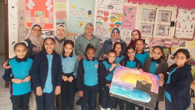 محاضرات توعوية وورش فنية ضمن أنشطة قصور الثقافة بمدارس بشاير الخير بالإسكندرية 